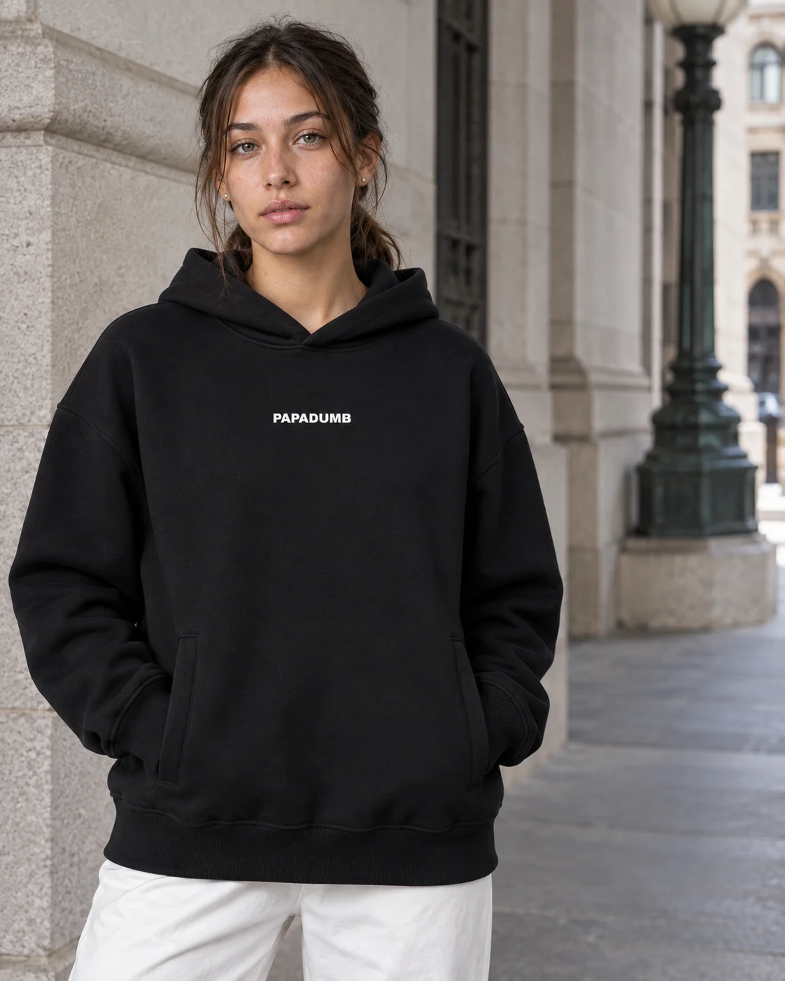 HOOD 001 Boxy pullover hoodie